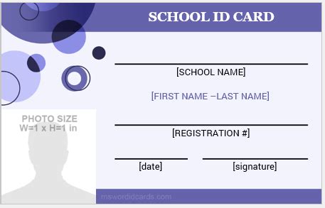 20+ School ID Card/Badge Templates MS Word | Download & Edit