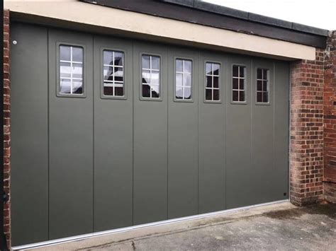 Side-sliding are the most original garage door designs in UK.