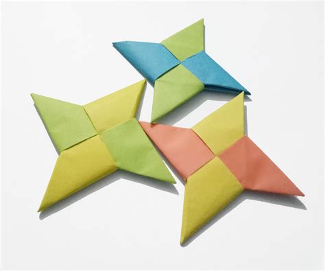 Paper Ninja Star (Shuriken) - Easy Origami Ninja Star - How to Make a Paper Ninja Star ...