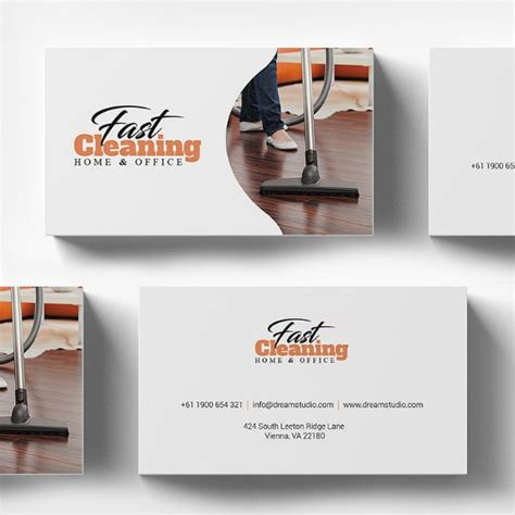 Cleaning Services Business Cards Templates