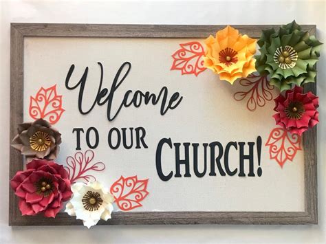 Welcome to Our Church Bulletin Board Set for Church Sanctuary, Sunday School Room, or Foyer - Etsy