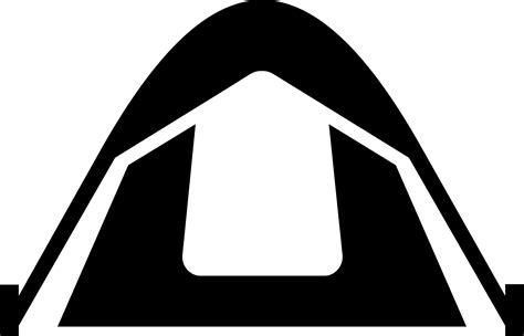 Tent Outline Cliparts - A Collection of High-Quality Images of Tent Outlines for Various Design ...