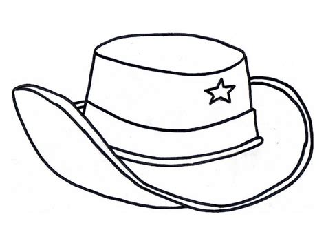 Cowboy Hat Coloring Page - Coloring Home