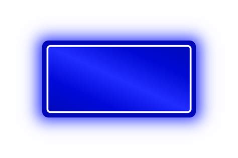 Neon Blue Rectangle Banner, Neon Rectangle 10975216 PNG