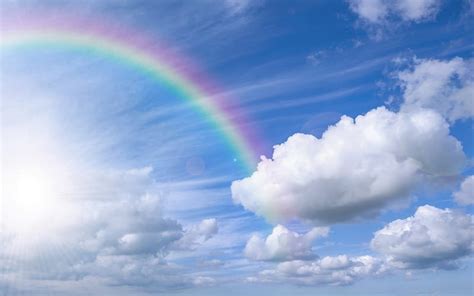 * Rainbow *, nature, rainbow, sky, blue, HD wallpaper | Peakpx