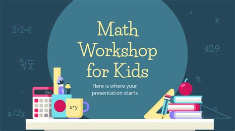 Math Workshop for Kids Google Slides theme & PPT template