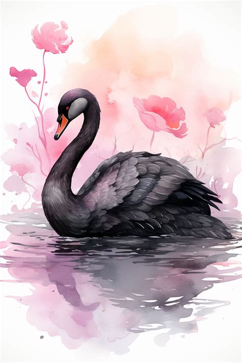 Black Swan Symbolism | Swan painting, Swans art, Swan artwork