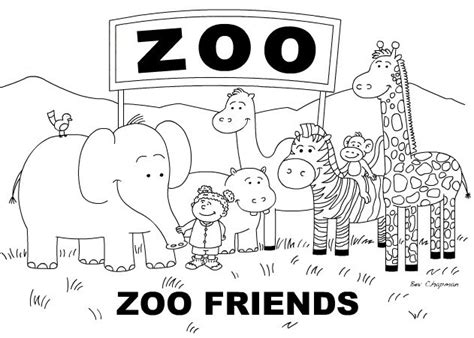 Coloring Zoo Animals Worksheet | Coloring Worksheets