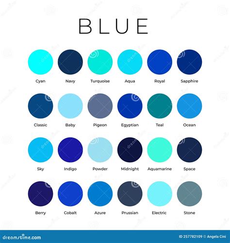 150 Shades Of Blue Color With Names Hex Rgb Cmyk – NBKomputer