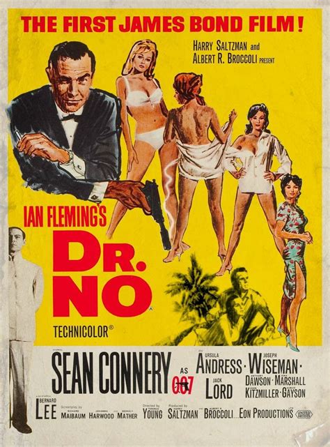 First James Bond Movie, James Bond Movie Posters, Old Movie Posters, Classic Movie Posters ...