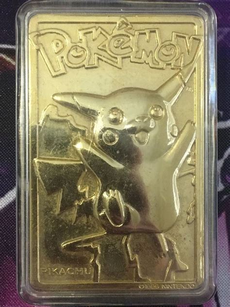 Pokemon Pikachu Gold Card 1999 - PELAJARAN