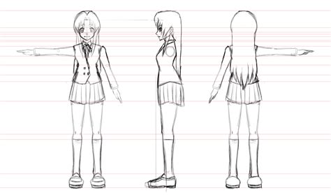 Anime Character Design Template