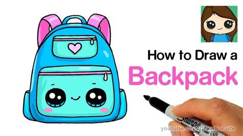 Kawaii Backpack Cute Kawaii Easy Drawings For Kids | Images and Photos finder