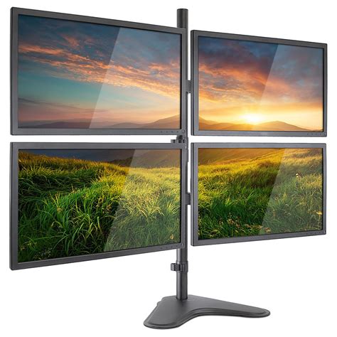 Best Buy: Mount-It! Quad Monitor Desk Stand Black MI-2784