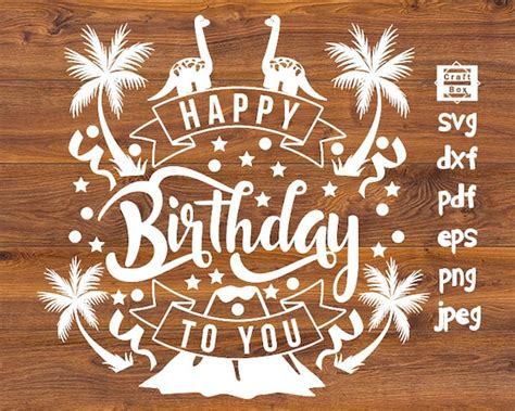 Birthday banner svg Happy birthday svg lettering birthday | Etsy