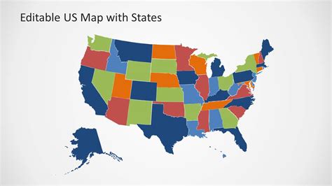 Editable US Map Template for PowerPoint with States - SlideModel