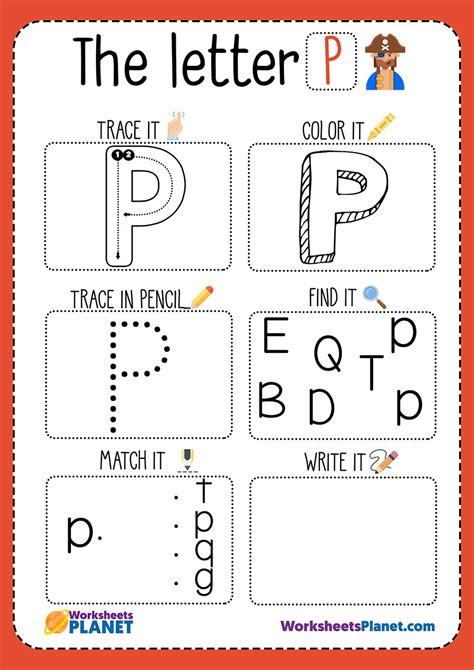 Letter P Worksheet