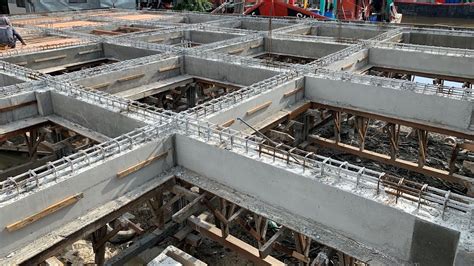 Concrete BEAM Construction Process, Traditional Timber Formwork, Reinforcement, Beam Shuttering ...