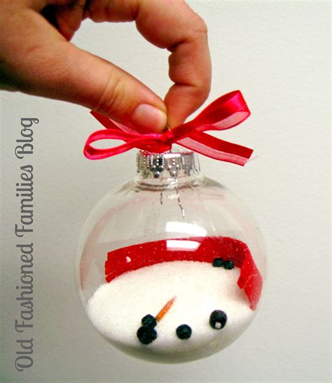 Melted Snowman Ornament DIY | Old Fashioned Families