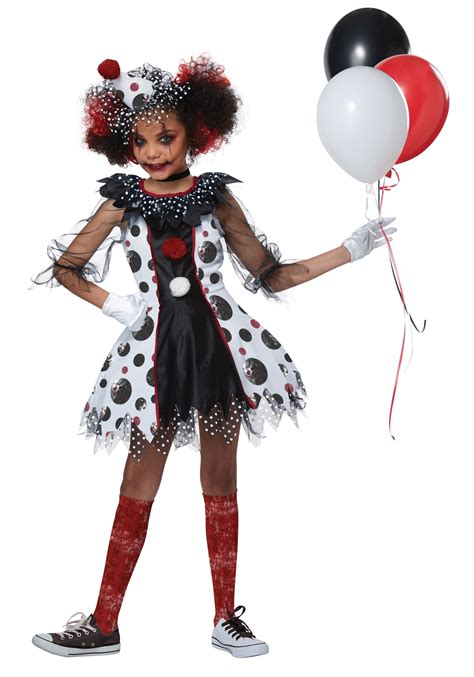 Child Creepy Clown Costume | Evil Clown Costumes