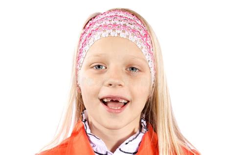 Little Girl With Missing Front Teeth Stock Photo - Image of childhood, cute: 26967932