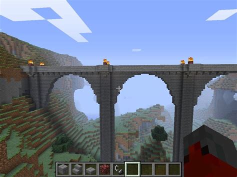 an image of a bridge in minecraft