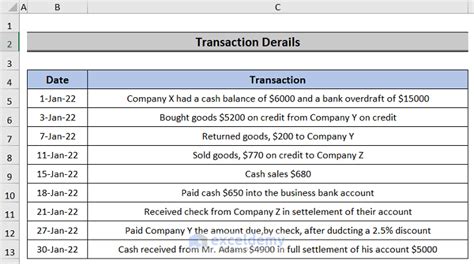 How to Create Three Column Cash Book in Excel - ExcelDemy