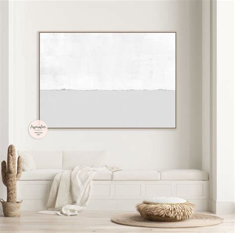 Minimal Grey And White Canvas Wall Art Abstract Art Large | Etsy | Oversized wall art, Wall ...