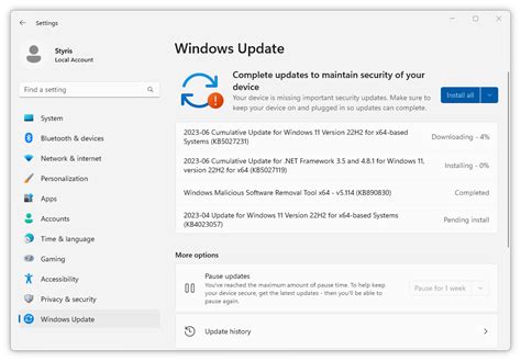 Updating Windows - Ameliorated Documentation