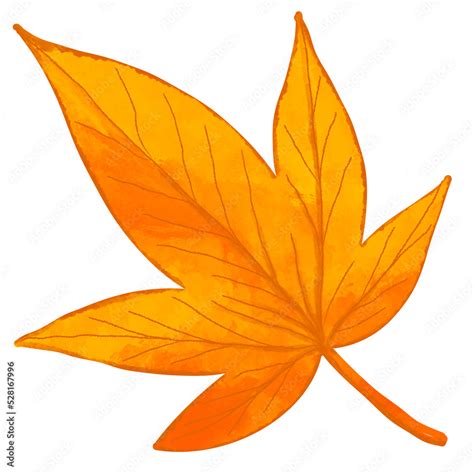 Orange Fall Leaf Clip Art