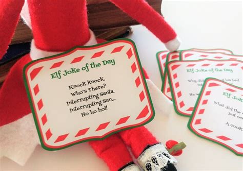 12 Printable Elf Jokes of the Day | Etsy