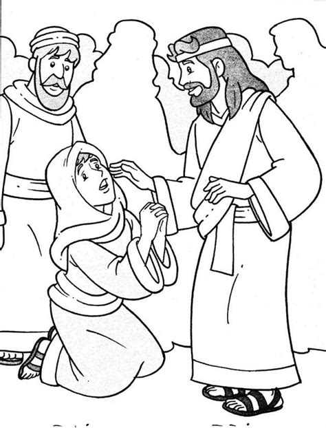 Jesus Heals The Sick Coloring Pages - Coloring Home