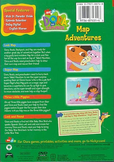 Dora The Explorer Map Adventures Dvd Cover | Images and Photos finder