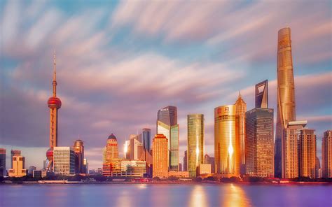 Daily Wallpaper: Sunset in Shanghai, China | I Like To Waste My Time