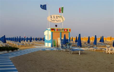 Premium Photo | Rimini evening beach