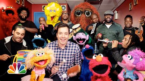 Jimmy Fallon, Muppets, & The Roots Play the 'Sesame Street' Theme Song on Classroom Instruments