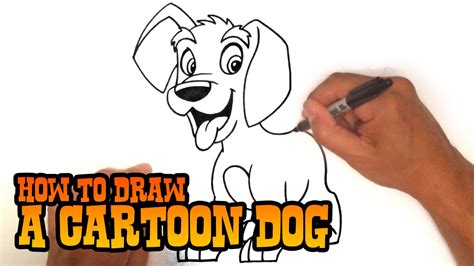 How To Draw A Cartoon Dog Step By Step Easy