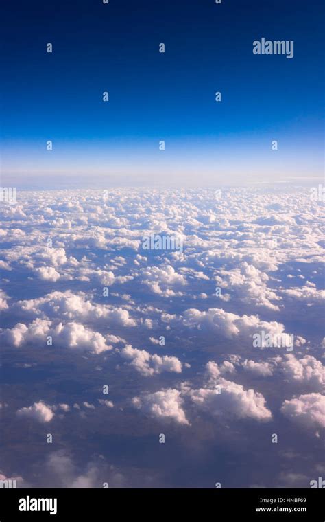 Clouds viewed from an airplane. sky with clouds Stock Photo - Alamy