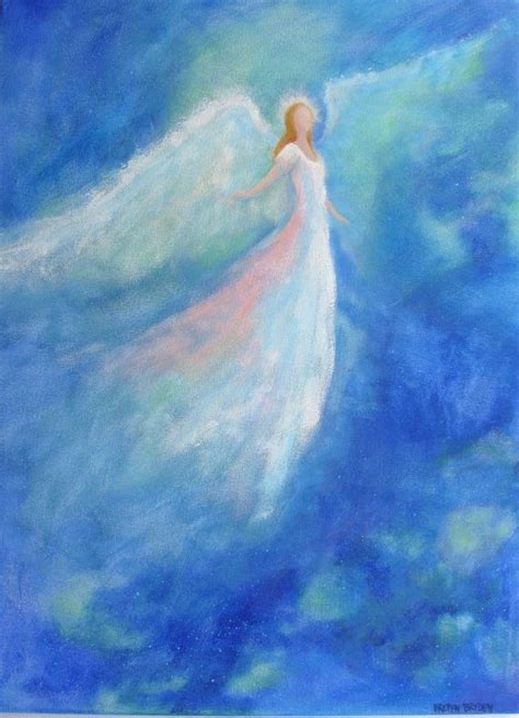 237 best images about ANGEL PAINTINGS on Pinterest | Palette knife, Acrylics and Fine art print