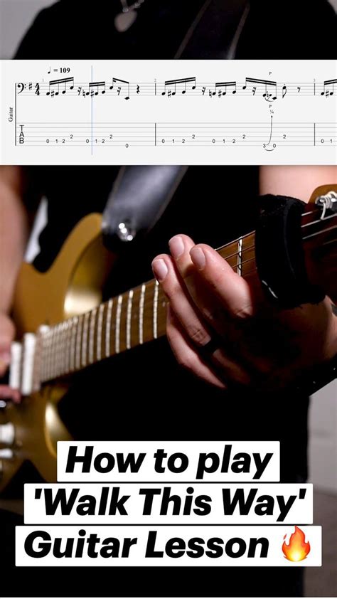 How to play 'Walk This Way' Aerosmith Guitar Lesson 🔥 | Guitar songs, Guitar lessons, Guitar ...