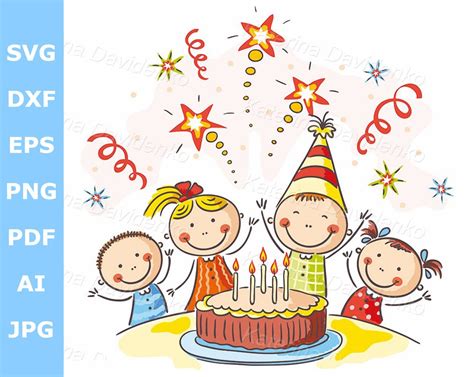 Clipart Of Birthday Celebration