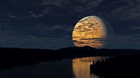 2560x1440 Resolution night, sky, moon 1440P Resolution Wallpaper - Wallpapers Den