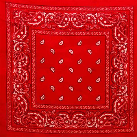 Classic Red Paisley Retro Bandana – Atomic Cherry