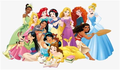 Group Of Disney Princesses - Disney Princess Characters Png, Transparent Png , Transparent Png ...