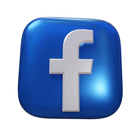 Facebook Glossy PNGs for Free Download