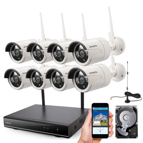 ONWOTE 8 Channel 1080P HD Wireless Security Camera System Outdoor with 2TB Hard | eBay