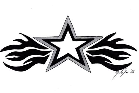 Tribal Star Tattoo by BornToSoar on DeviantArt