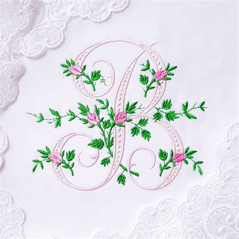 Vintage Floral Monograms with roses