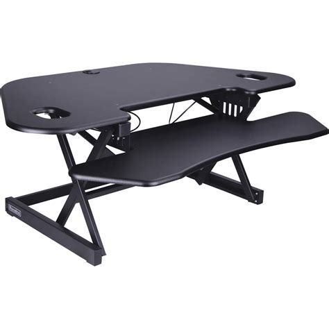 Lorell Corner Desk Riser - 40 lb Load Capacity - 18" Height x 45.5" Width - Desktop - Black ...