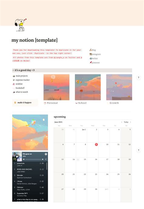 Notion Template, Free Notion Templates For Students.